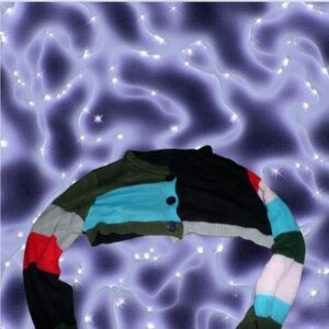 Marc Jacob’s inspired “Heaven” Striped Cropped Cardigan